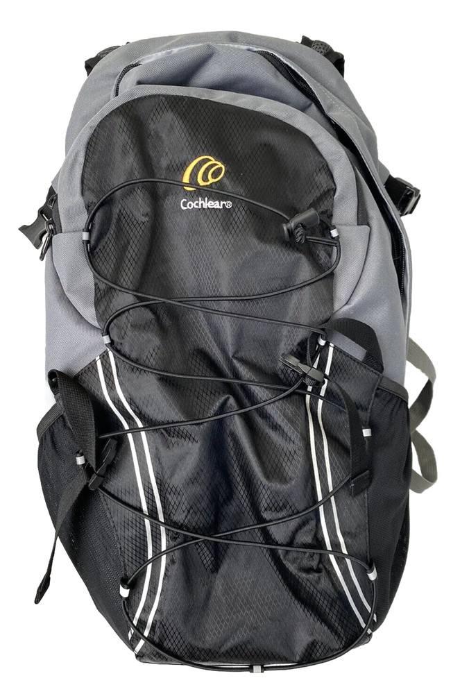 COCHLEAR Recipient Backpack Rucksack Grey Gray Black Bag P743078  24L