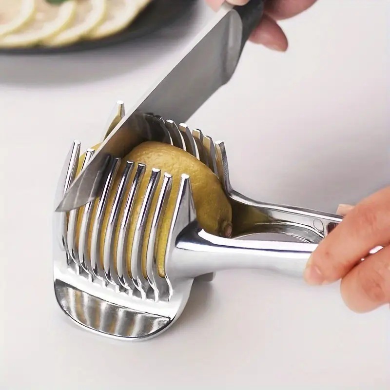 Fruit Vegetable Cutter Tomato Lemon Slicer Tomato Egg Holder Slice Kitchen Tool