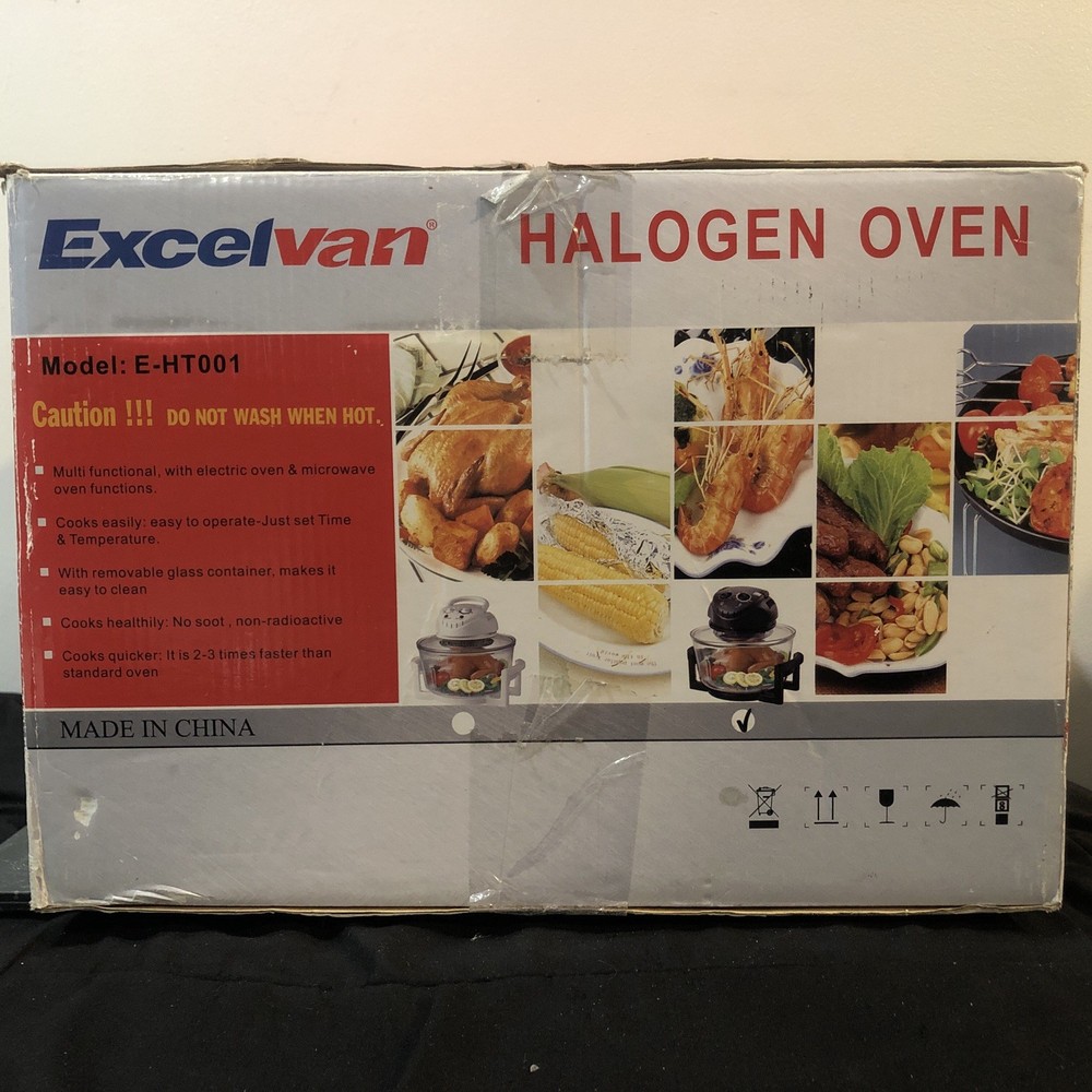 Excelvan Halogen Oven E-HT001 12-Quart 1200W Countertop Oven