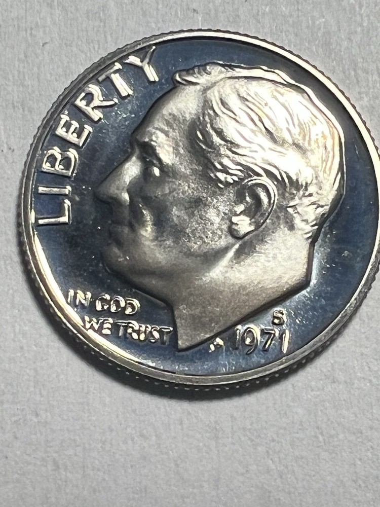 1971-S CLAD PROOF ROOSEVELT DIME.