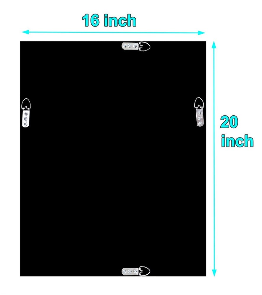 Rectangle Sparkling Decorative Wall Mirror for Home Decoration with Silver Cr...