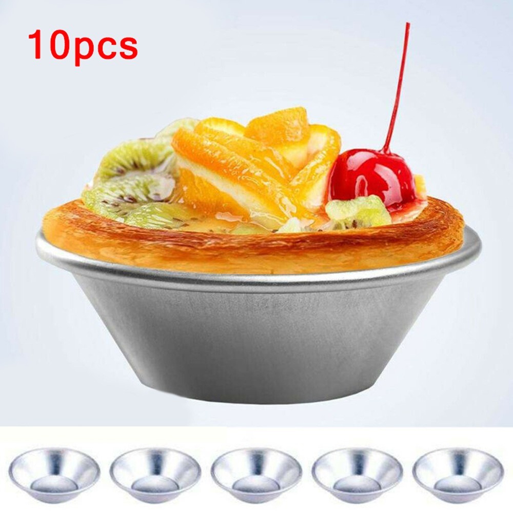 10pcs For Egg Tart For Mold Hot Baking Tools Cupcake Cake Cookie Pudding