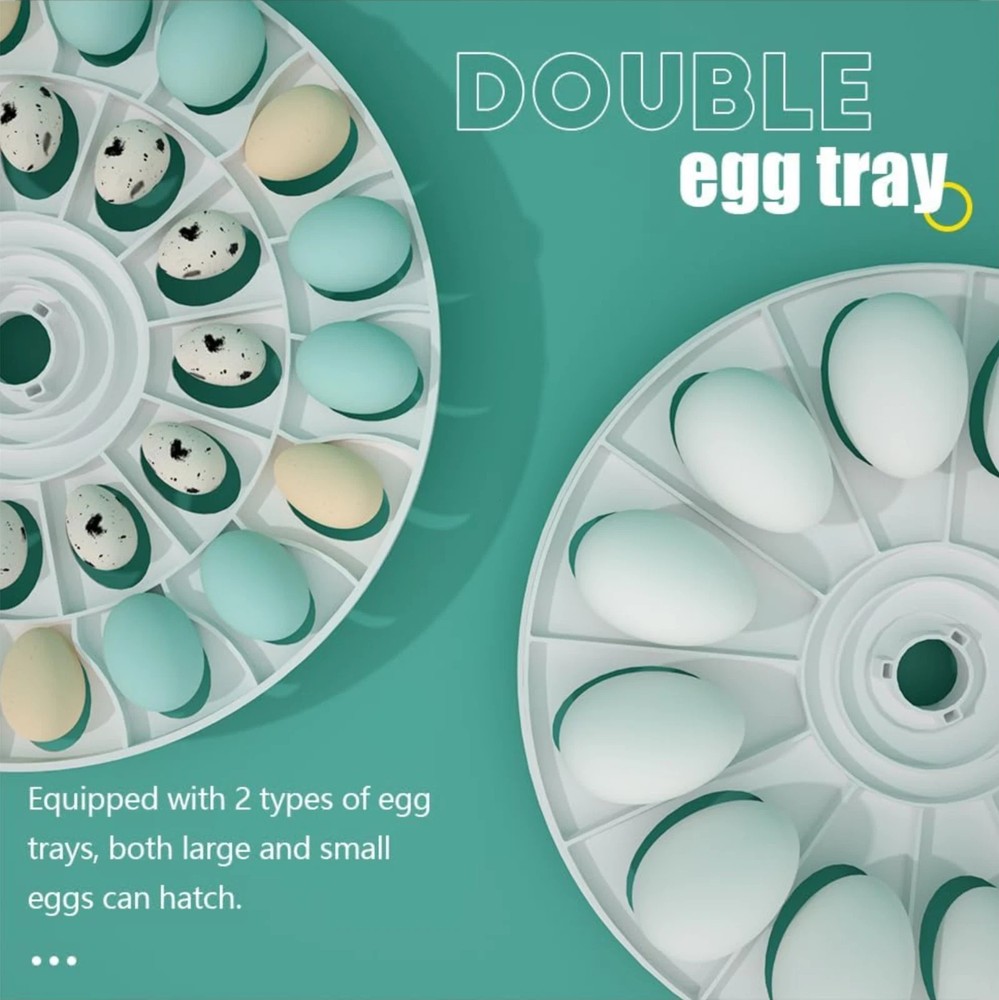 MeeF incubators for Hatching Eggs Automatic 30 Eggs Incubator with Tur