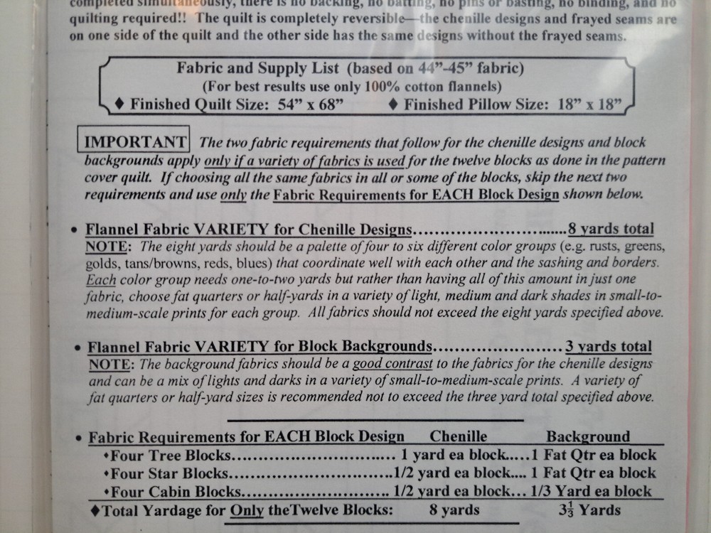 Plumples Quilt Pattern - Chenille Patchwork (Quilt & Pillow) #213P - Uncut