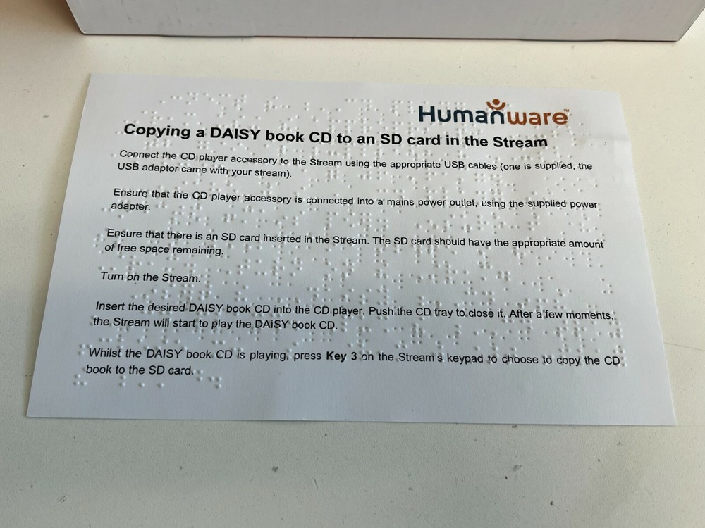 Brand New HumanWare VictorReader Stream - CD Edition