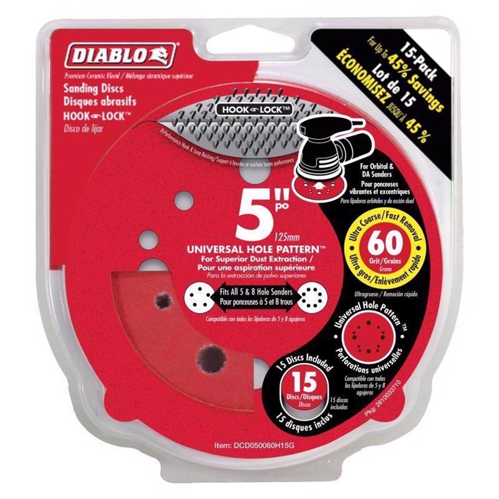 Random Orbit Sanding Disc, 5-Inch