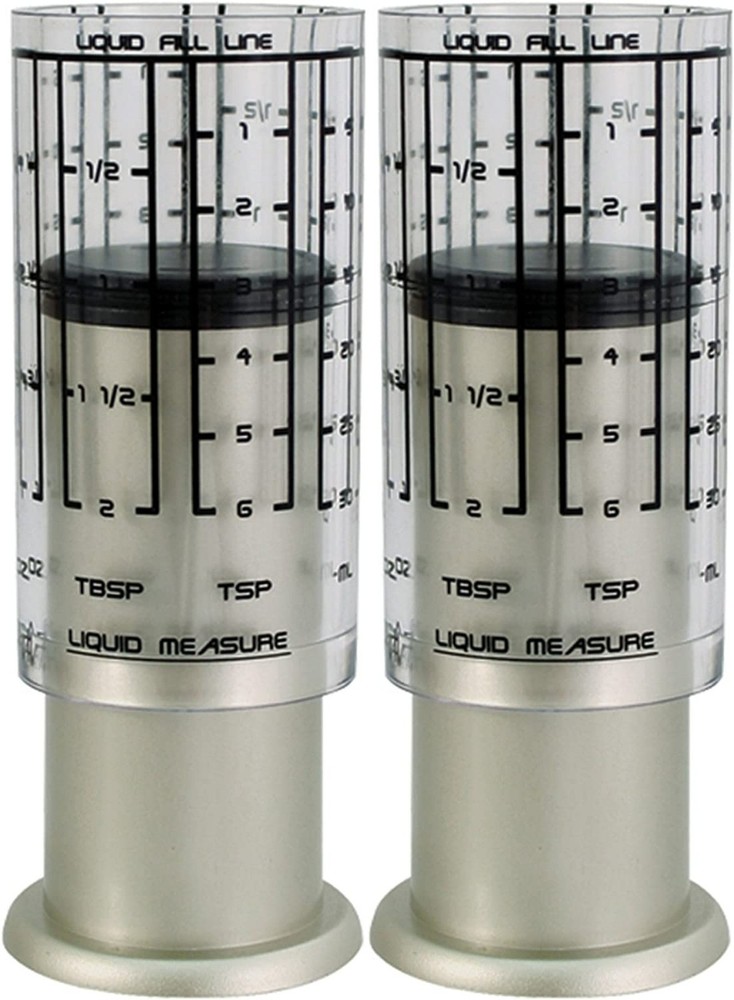 KitchenArt Pro Mini Adjust-A-Cup - Metric/Standard - Satin (2-Pack)