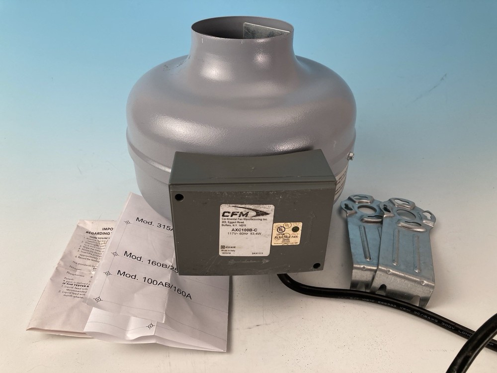 Cfm Continental Inline Duct Fan