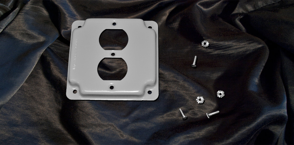 4" Square industrial surface Cover - 2 Toggle