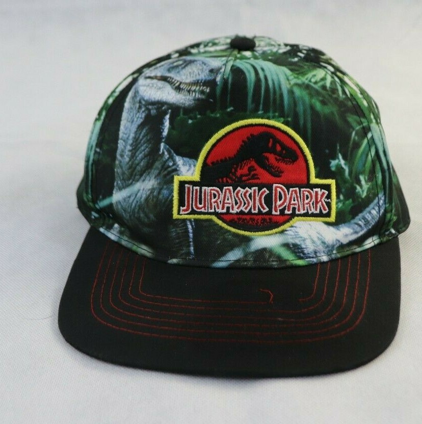Jurassic World Snap Back Universal Studios Memorabilia Hat- One Size- Flex Bill