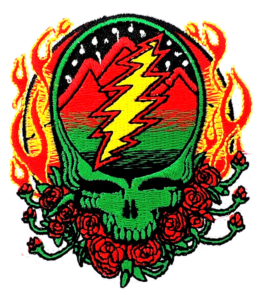 Grateful Dead Embroidered Rock Iron on Patch Applique