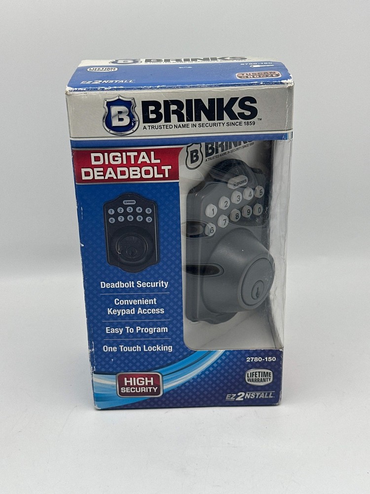 Brinks Digital Deadbolt 2780-150 New Open Box