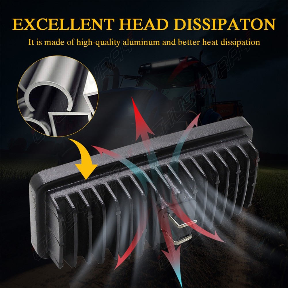 Replace R161288 RE306510 RE37450, Rectangular LED Tractor Work Light, 4-Pack A+