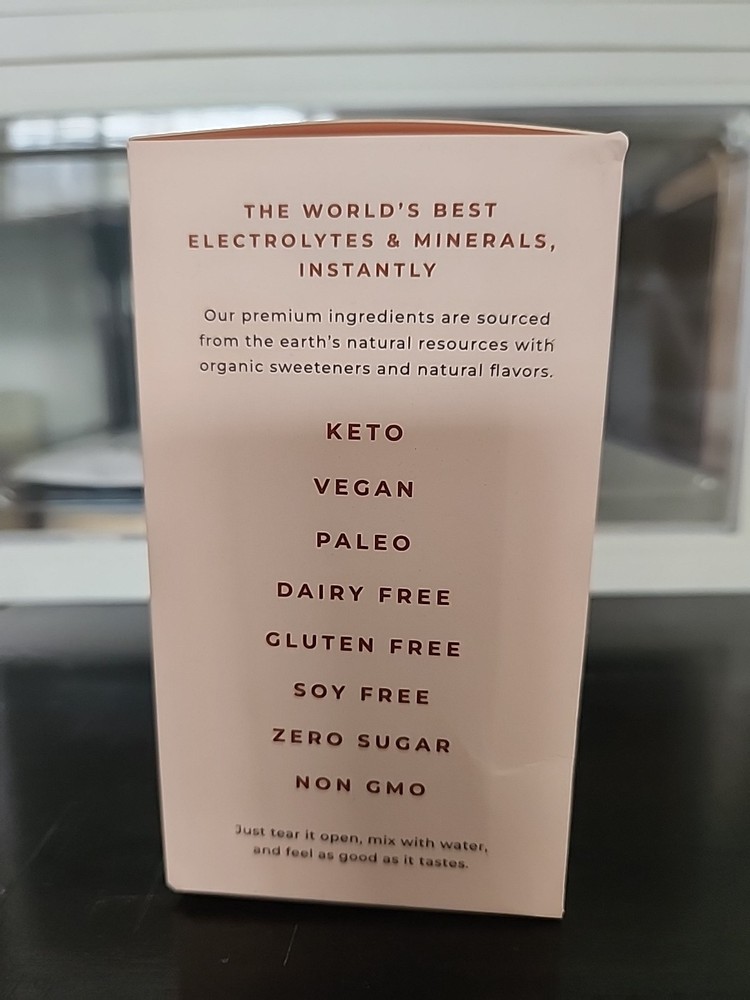 Instant Hydration Electrolytes Powder Packets - Watermelon Drink Mix - Zero Suga