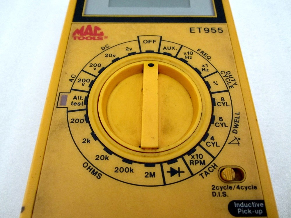 Vintage MAC Tools Digital Multi-Meter with Leads ET955