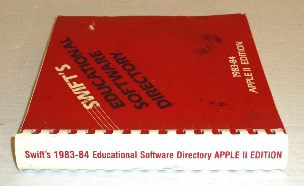 VTG Swift's Educational Software Directory 1983-84 Apple II Edition PLEASE READ