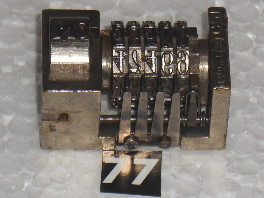 WMA Letterpress Numbering machine | 77