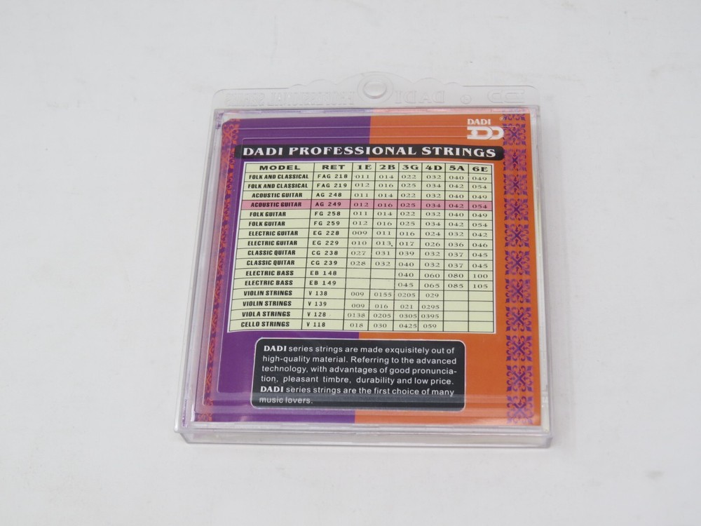 Phosphor Bronze Wound Light Acoustic Guitar Strings AG249