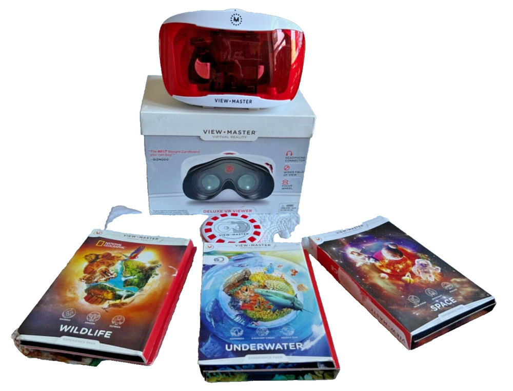 View-Master Virtual Reality Deluxe VR Viewer & 3 Experience Packs