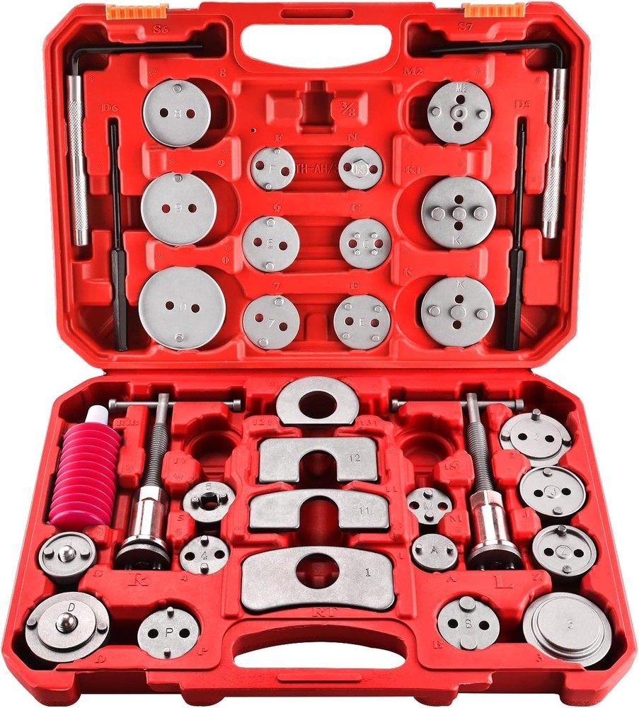 35PCS Disc Brake Caliper Tool Kit Heavy Duty Brake Caliper Compression Tools Kit