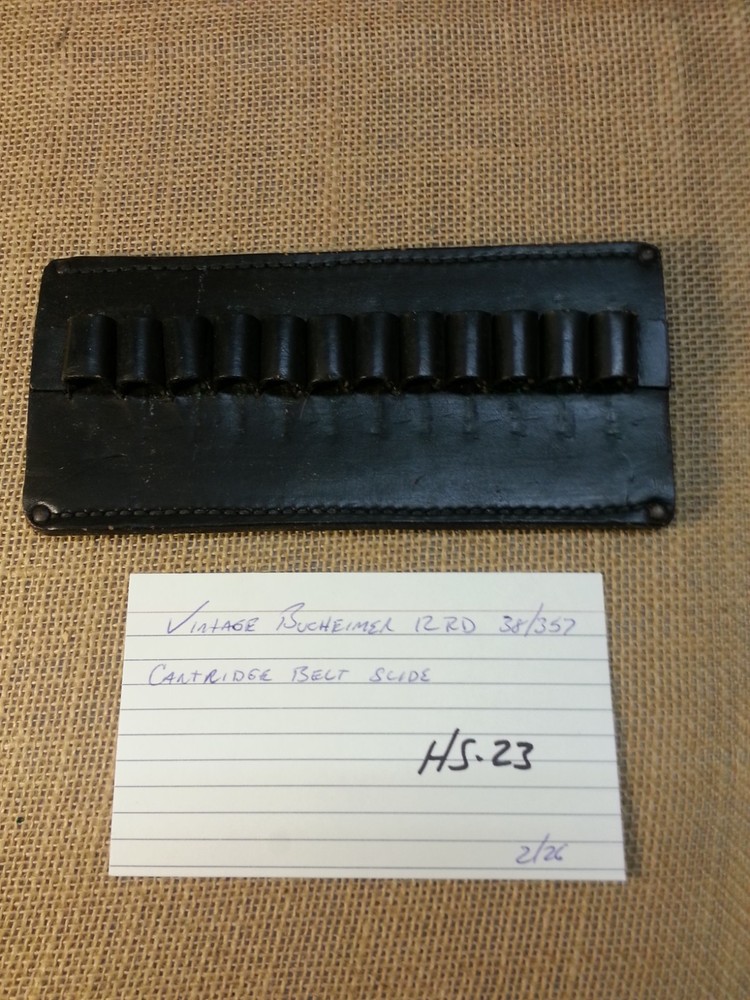 Bucheimer  38/357 Caliber 12 RD Cartridge Belt Slide