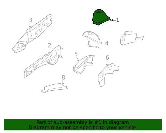 Genuine GM Apron Panel 13181104