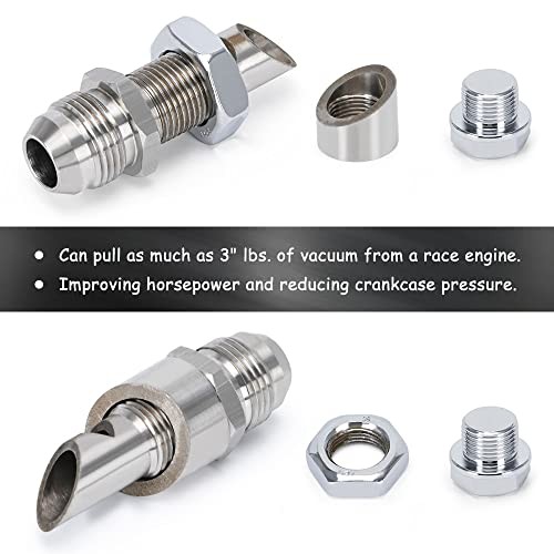 Universal Stainless Steel E-VAC Scavenger Kit includes T304 SS E-VAC fitting