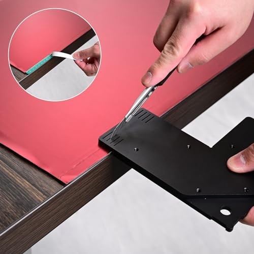 Aluminum Edge Wrap Cutting Template Tool, Template Ruler Drafting Tools for
