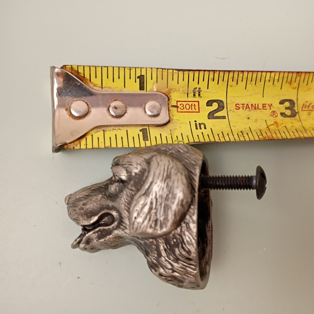 Unique Labrador Retriever Dog Head Cabinet Knob Pulls Silver