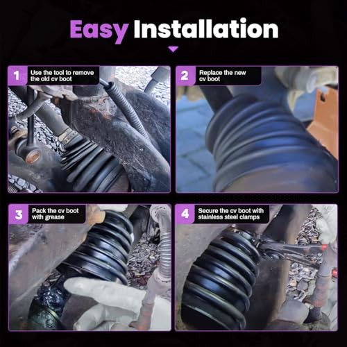 Upgrade CV Axle Boot Kit - 2 Pack | High-Durability Neoprene Rubber with