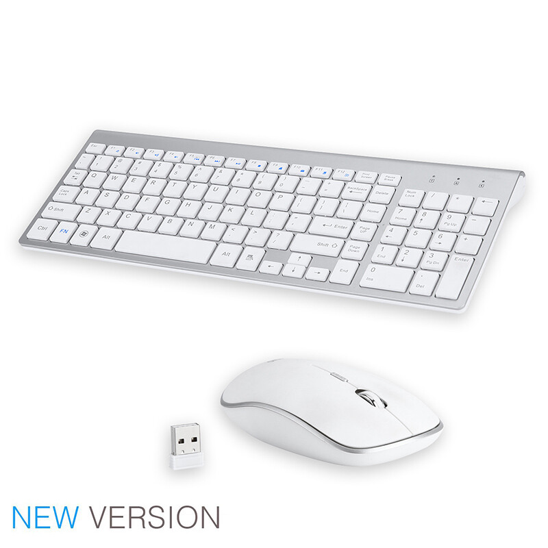 Mini Wireless Keyboard And Mouse Set Waterproof 2.4G For PC Laptop Mac Computer
