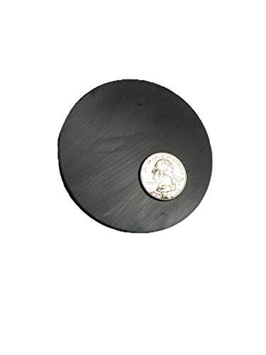Large 3.025"Diameter Ceramic Hard Ferrite Disk Disc Magnet Strong 2-Pack Grade 8