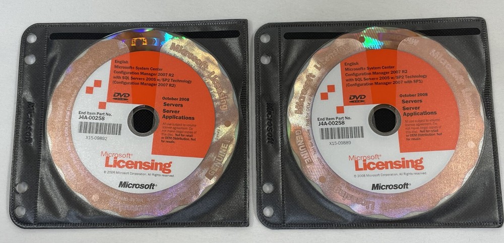 Microsoft System Center Configuration Manager 2007 R2 w/ SQL 2005 Windows DVD