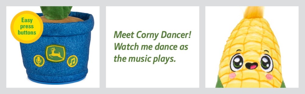 LP85922 John Deere ERTL Corny Dancer Interactive Toy