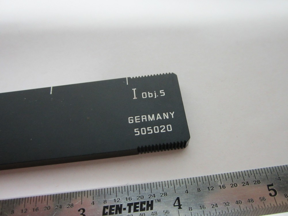 MICROSCOPE PART FILTER SLIDE OBJ.5 GERMANY 505020 OPTICS BIN#B1-R-18