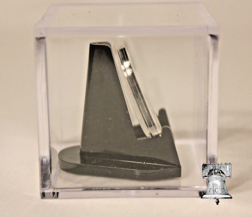 Championship Ring Holder Display Case Box College Wedding 2x2x2 Cube BLACK Stand