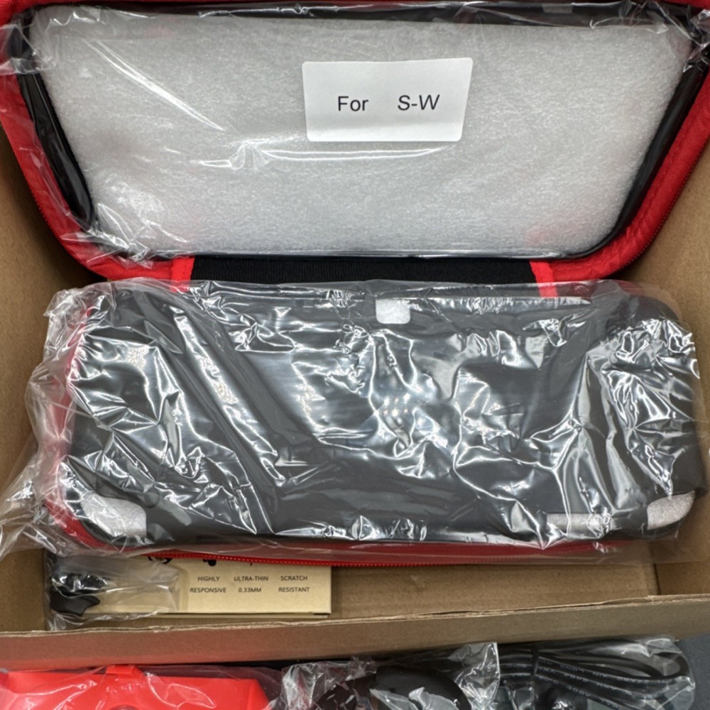 EOVOLA Accessory Bundle for Nintendo Switch Case Controller Grips Cable