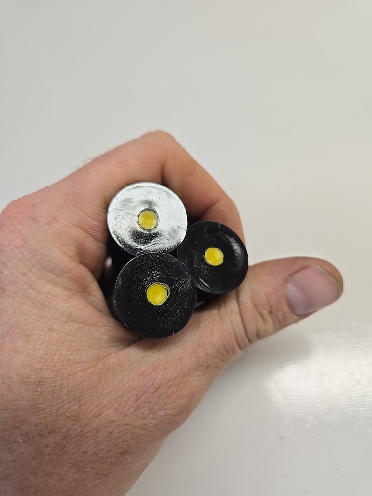 12 gauge snap caps 3 Pack Black Plastic