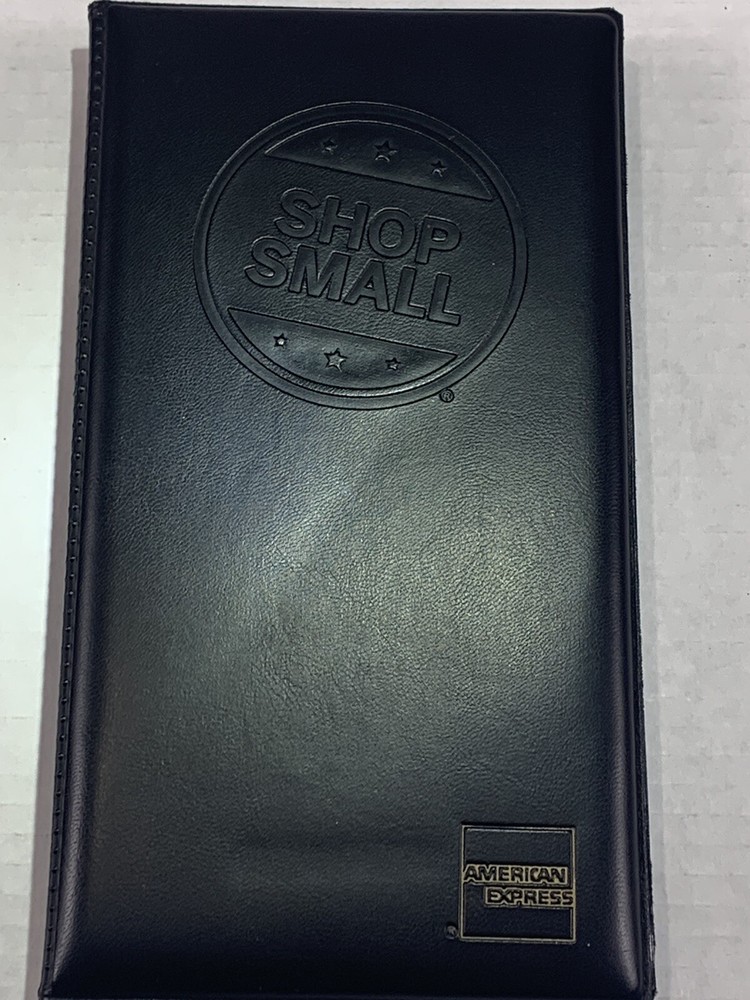 (LOT 2) New Double Panel American Express Restaurant Check Presenters Black