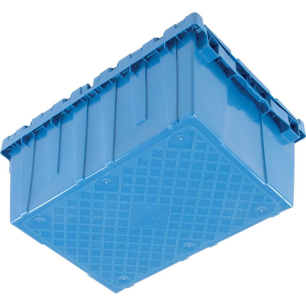 Distribution Container With Hinged Lid 21.9x15.3x9.7 Blue