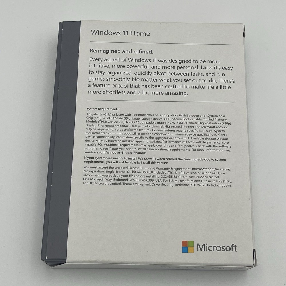 Microsoft HAJ-00108 Windows 11 64-Bit Operating System for Home NEW