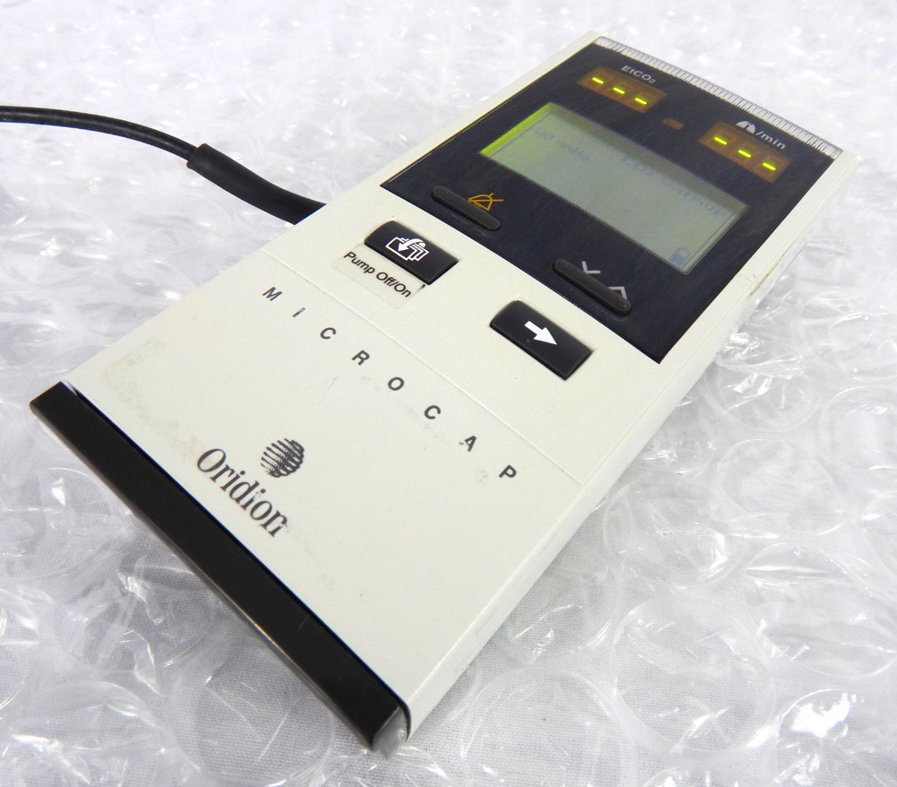 ORIDION MICROCAP HANDHELD CAPNOGRAPH S/N 565