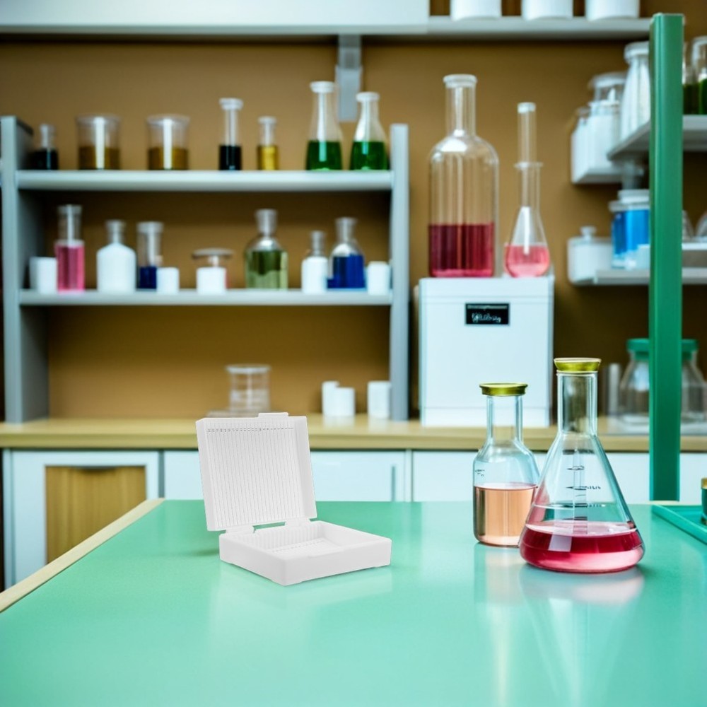 Microscope Accessories Slide Case Laboratory Supply Plastic Container