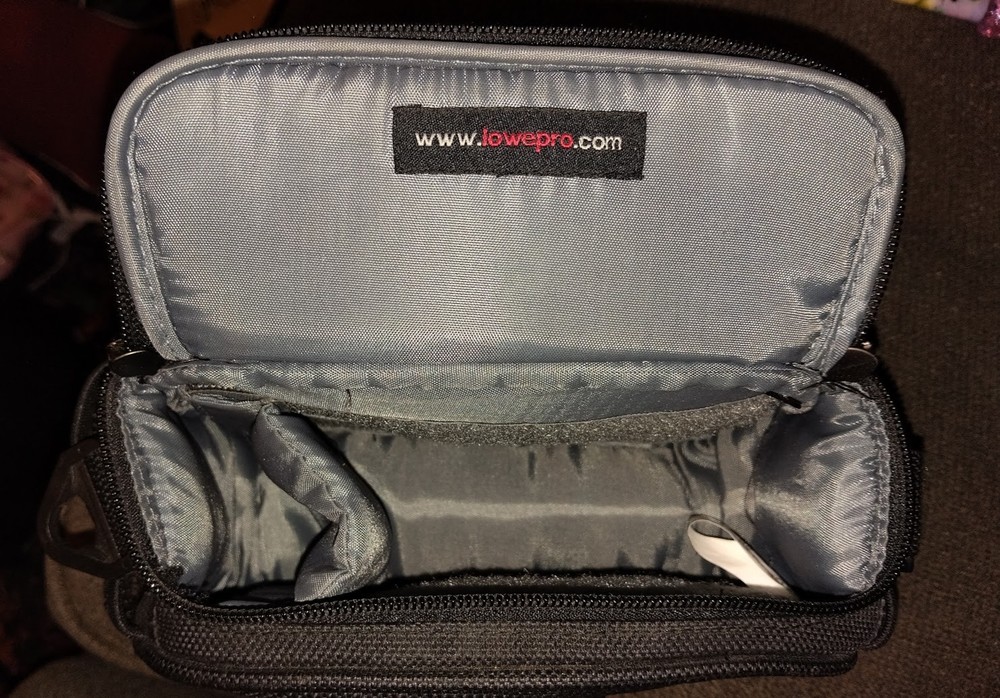Lowepro vtg Camera Bag Case NO STRAP storage black zipper handle