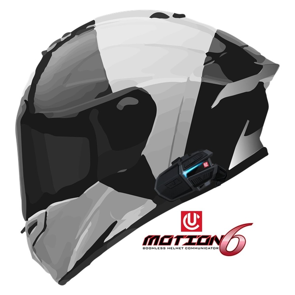 UCLEAR Digital Motion 6 Single Helmet Communication System - 180508