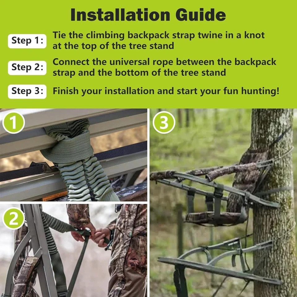 Shoulder & Tether Straps for Summit Treestands, Universal Climbing Stand...