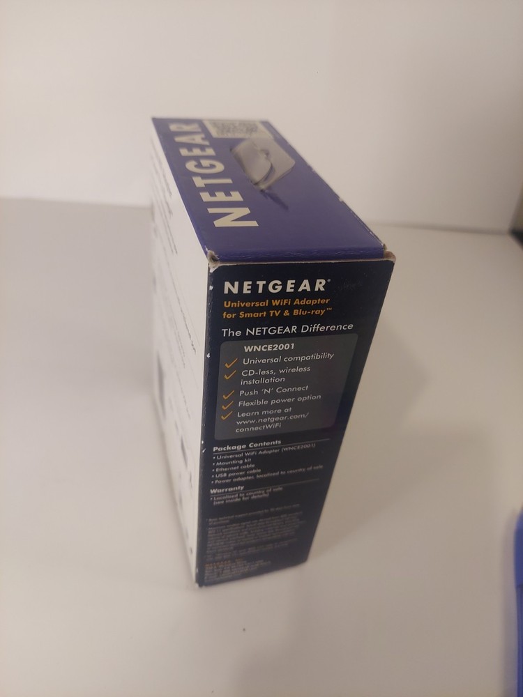 Netgear Universal WiFi Ethernet Internet Wi-Fi Adapter WNCE2001