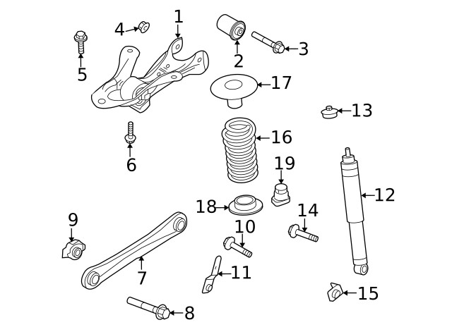 Genuine Ford Shock Upper Bushing CR3Z-18197-A