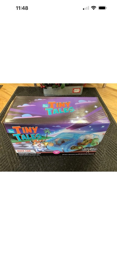 Tiny Tales Race Car Hamster Cage Lights Up