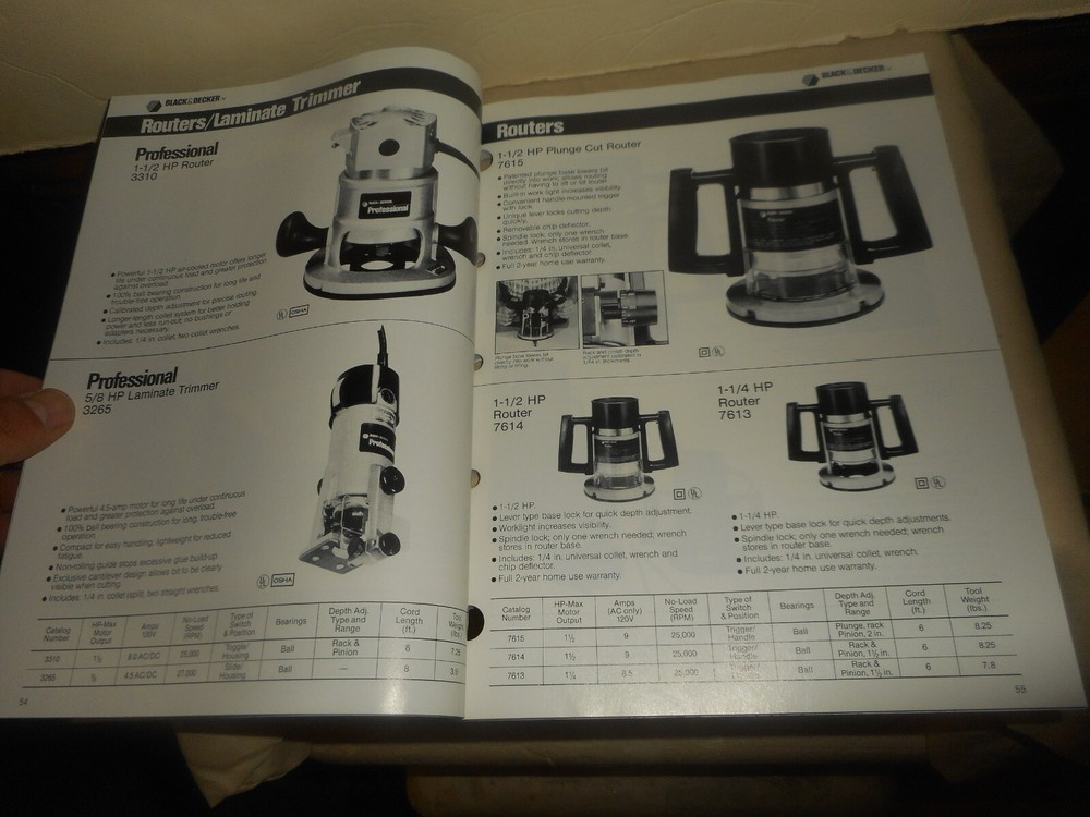 BLACK & DECKER Catalog 1987-88 Power Tools & Accessories 225 pages